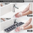 thumbnail image 4 of Geometric Ethnic Tribal Sink Splash Guard for Faucet 2 Packs Faucet Absorbent Mats, Black Snowflake Faucet Handle Drip Catcher Quickly Drying Mat for Kitchen Counter Bathroom RV, 14.9"x5.5", 4 of 7
