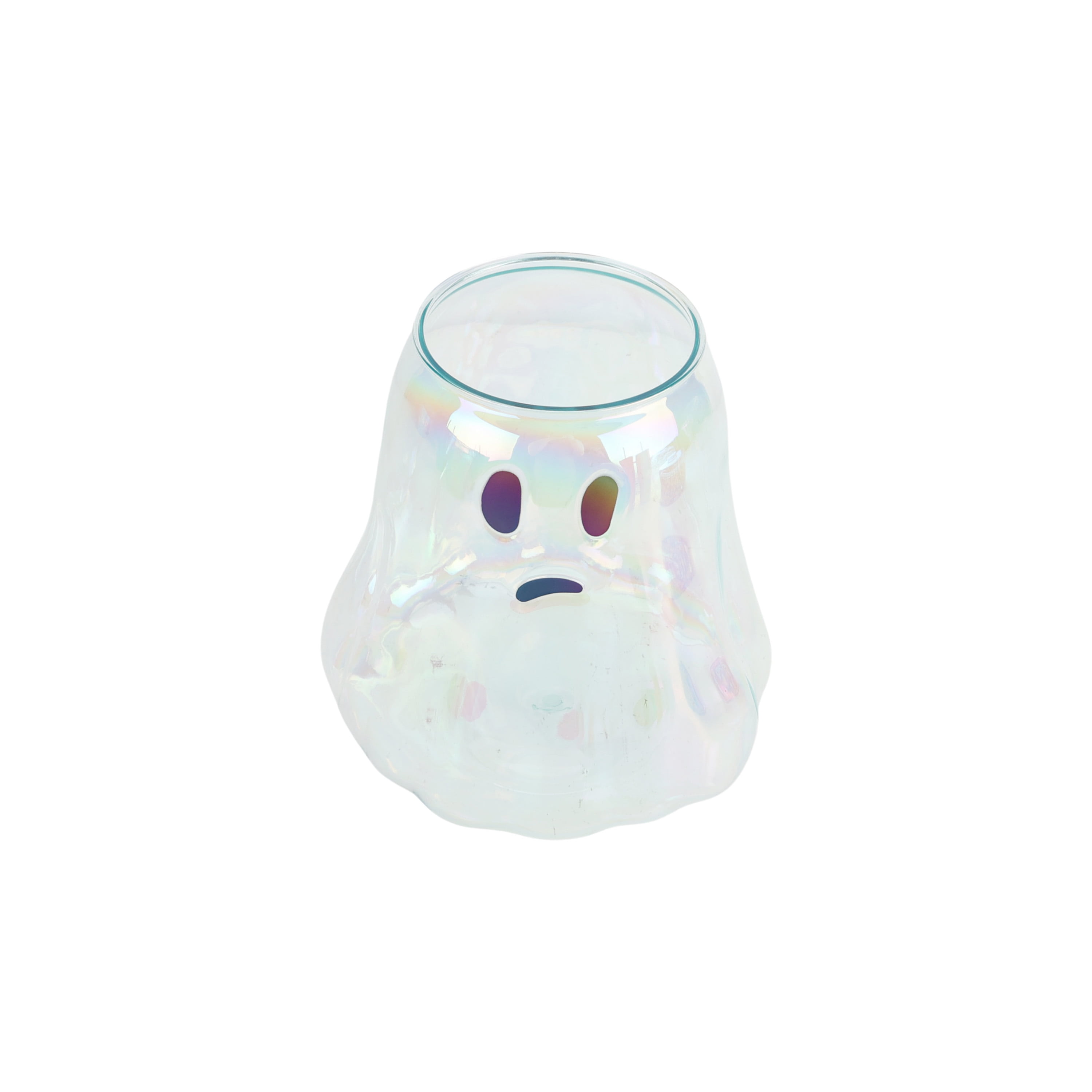Way to Celebrate 4.5 Quart Acrylic Iridescent Ghost Bucket, White