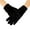 Black, variant on Winter Thermal Gloves, Women Solid Color Full Finger Stretchy Velvet Evening Party Prom Cycling Gloves