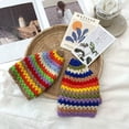 thumbnail image 3 of CoCopeaunt Hollow Out Knitting Fisherman Hat, Lovely Autumn Fashion Striped Wool Basin Hat, 3 of 6