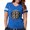 Royal Blue, variant on CafePress - St. Benedict Medal T Shirt - Womens Football Shirt