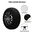thumbnail image 2 of Goofa Marine Sailing Badges Pattern Universal Tire Cover for Jeep, SUV, Truck, and Trailer – Waterproof, UV-Resistant,Easy to Install, Fits 14"-17" Tires-16 inch, 2 of 6