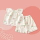 thumbnail image 2 of Odeerbi 9M-12Y Niños Niñas Verano Trajes Melocotón Imprimir Algodón Tank Tops Pantalones Cortos de Dos Piezas Inicio, 2 of 8