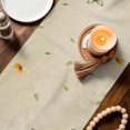 thumbnail image 3 of Cute Puppy Sunflowers Table Runner 72 Inches, Farmhouse Eucalyptus Retro Beige Bed Runner Dresser Scarves Tabletop for Indoor Outdoor Parties/Ceremony/Banquet, 14" x 72", 3 of 9