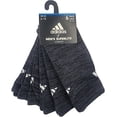 thumbnail image 2 of Adidas Men's Superlite Aeroready 6 Pair Crew Socks Dark Grey Shoe Size 6-12, 2 of 4