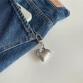thumbnail image 4 of XISAOK Elegant Heart shaped Keychain Silver Color Key Pendant Girls' Handmade Jewelry, 4 of 14