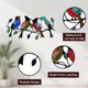 thumbnail image 3 of Decoración de pared con pájaros de metal, pájaros en ramas, decoración colgante para el hogar, ramas y pájaros, letreros de pared con temática natural., 3 of 8