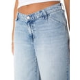 thumbnail image 5 of Celebrity Pink Women's and Women's Plus V-Waist Wide Leg Jeans, Available in 30", 32", and 34" inseams, Sizes 1-24W, 5 of 7