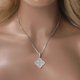 thumbnail image 3 of Collar con colgante de trébol de cuatro hojas para mujer, Baguette pavimentado, circón cúbico, joyería de lujo, el mejor regalo, 3 of 3