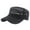 Black, variant on rygai Peaked Hat Breathable Lightweight Hollow Out Flap Top Men Caps Outdoor Hat Dark Gray
