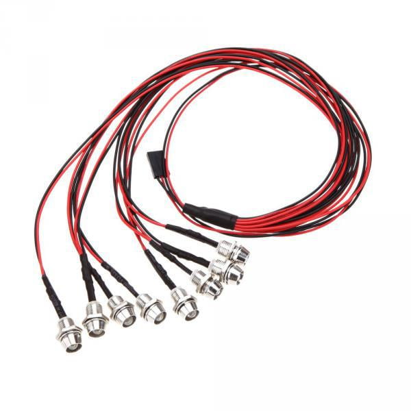 2x Set 5mm LED Light Red White Bulb Set Accesorio Para Exteriores Sunnimix none