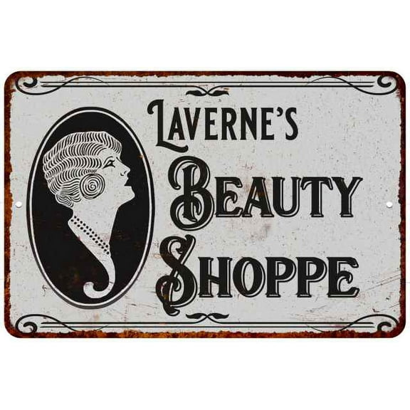 Laverne's Beauty Shoppe Chic Sign Vintage Décor 12x18 Metal Sign 112180021458