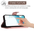 thumbnail image 4 of for Samsung Galaxy S22 Plus Wallet Case, Elegant Card Holder Cash Slot PU Leather Kickstand Shoulder Strap Shockproof Protective Flip Women Girls Case Cover for Samsung Galaxy S22 Plus, Coralpink, 4 of 6