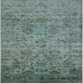 thumbnail image 1 of Ahgly Company Indoor Square Mid-Century Modern Cadet Blue Green Oriental Area Rugs, 5' Square, 1 of 6