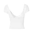 thumbnail image 3 of pbnbp Low Cut Tops for Women Summer Solid Color Low Cut V Neck Backless Short Sleeve Shirts Sexy Tank Tops for Women, 3 of 4