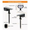 thumbnail image 6 of JESLED 14 LED Solar Spotlight, Outdoor Solar Garden Lights, Warm White 2PCS, 6 of 8