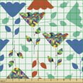 thumbnail image 2 of Spring Upholstery Fabric by the Yard, Colorful Geometric Flower Bouquets Blossoming Season Abstract Design Art, Decorative Fabric for DIY and Home Accents, Multicolor by Ambesonne, 2 of 5