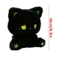 thumbnail image 2 of Sleeping Cat Plush Stuffed Animal With Embroidered Face, Ultra-Soft Plush Toy, Cute Golden Green Decor, 6.3 Inch Comfort Companion, Bedroom Decor Gift, 2 of 9