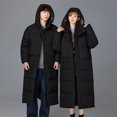 thumbnail image 5 of Chaqueta larga de plumón para hombre, unisex, de plumón de pato, acolchada, para hombre y mujer, chaqueta de invierno informal, acolchada, para el frío, 5 of 5