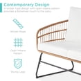 thumbnail image 4 of Best Choice Products 4-Piece Outdoor Rope Wicker Patio Conversation Furniture Set w/ Loveseat, Cushions, Table - White, 4 of 7