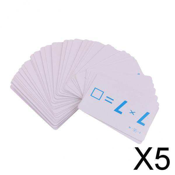 Tarjetas flash de matemáticas de 5x36 piezas para multiplicación de grados PK-3 de escuela primaria 5 piezas