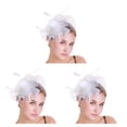 thumbnail image 4 of Qarigey Tocado de boda con flores para el pelo, mano de obra exquisita, estilo Retro, ahorro de espacio, tocado sencillo para fiesta, Clip de Type1 NO1, 4 of 6