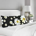 thumbnail image 2 of ABPHOTO Seamless Pattern Big Small Camomile Body Pillow Covers Case Protector 20x60 inch, 2 of 2