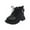 Black, variant on jsaierl Toddler Shoes Girls British Style Fashion Lacein Hasp Non Slip Keep Warm Comfortable Boots