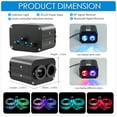 thumbnail image 5 of Upgraded 20W Dual Color Starlight Headliner Kit 700pcs*(0.03+0.04+0.06in)*9.8ft Fiber Optic Starlight Kit for Car Headliner Car Star Lights with Twinkle Effect and Music Mode Control by APP/Remote, 5 of 7