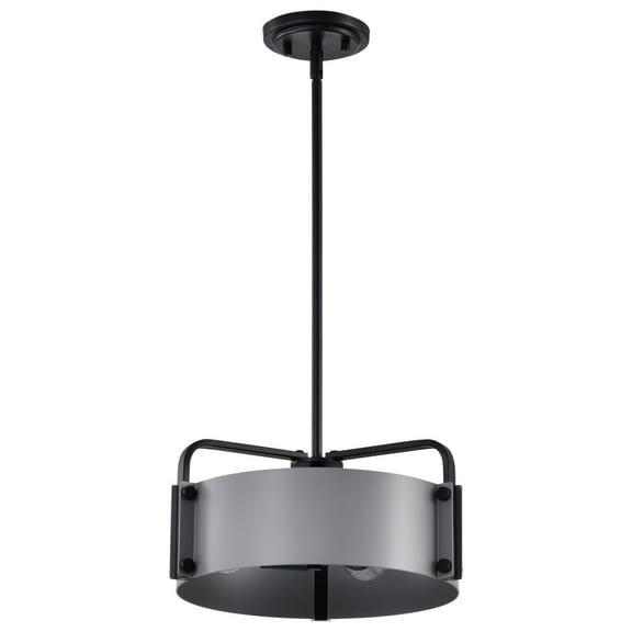Nuvo Lighting Altos 3 Light Small Pendant - Gray and Matte Black Finish