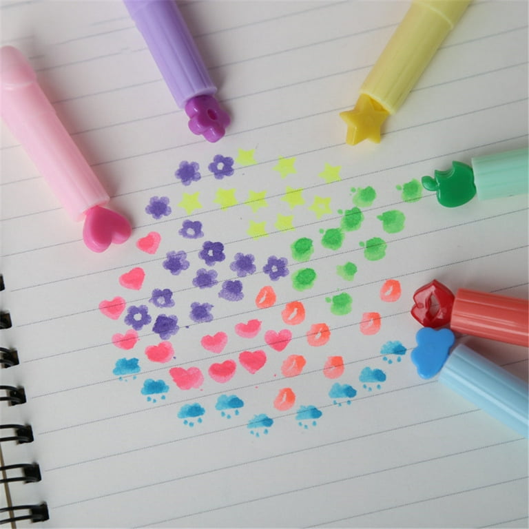 SagaSave Rainbow Color Gel Pen Highlighter Pens Markers Writing Drawing  Marking Pens Randomly Color 