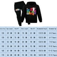thumbnail image 2 of Boys Girls Numberblock Anime Cartoon Graphics Printed Costume Hoodies Set Sweatshirt&Sweatpants 2 Piece Hooded Tracksuit Long Sleeve Pullover Casual Hoody Sport Outfit Jogging Suit Clothes Kid 4-13, 2 of 2