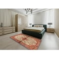 thumbnail image 4 of Ahgly Company Indoor Round Traditional Red Persian Area Rugs, 4' Round, 4 of 6