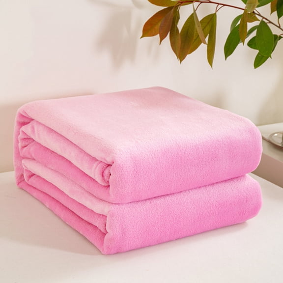 Cterwk Soft Fleece Throw Blanket Lightweight Plush Blanket for Sofa, Office, Bed, 71 x 78 inch