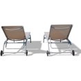 thumbnail image 4 of Domi Outdoor Living 5 Adjustable Position KhakiChaise Lounge Outdoor Set of 2 ,for Patio,Beach,Yard, 4 of 7