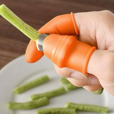 Garden Silicone Thumb Knife Tools,2pcs Thumb Cutters with 10 Finger Covers,Fruit and Vegetable Picking Potted Plants Trim,Thumb Cutter Gardening Tools Kit