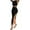 Black, variant on 2 piece Sets for Women Crew Neck Off Shoulder Sleeveless Tank Top High Waist Slit Bodycon Stretchy Summer Dress