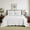 White, variant on 3-Piece 100% Cotton Christmas Tree Oversized Bedspread Set Coverlet Set Lightweight Quilt Set TC