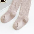 thumbnail image 7 of Girls Tights-Baby Toddler Cable Knit Cotton Footed Leggings Stocking Pants-Thick Winter Legging Pantyhose Stockings Pinks l, 7 of 7