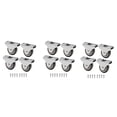 thumbnail image 1 of 12 Pcs Mini Casters Furniture Casters Small 25mm Fixed Casters Directional Movable Casters Movable Casters for Furniture, 1 of 7
