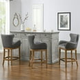 thumbnail image 5 of Home Square 26" Counter Height Barstool in Classic Gray - Set of 3, 5 of 11