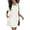White, variant on Womens Linen Shirt Dress Summer Casual Short Sleeve Button Down Mini Dresses Beach Cover Up Shirts with Pockets