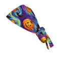 thumbnail image 5 of DORKASM Halloween Scrub Caps Women Caps Working Adjustable Tie Back Hats Purple One Size, 5 of 6