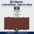 thumbnail image 2 of Blue Dolphin Aluminum-Oxide Sandpaper 220 Grit 9" x 11" Sheet (5 pack), 2 of 4