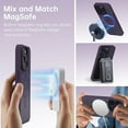 thumbnail image 5 of for iPhone 15 Pro Max Case Clear Magnetic Compatible with Magsafe, Thin Slim Transparent Non Yellowing, Hybird Soft Silicone Bumper & Hard Plastic Protective Cover for Women, Dark Purple, 5 of 13