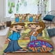 thumbnail image 2 of Maya y Miguel Conjunto de sábanas temático, trío de piezas, cómodo y amigable con la piel, diseño único, regalo de decoración para el hogar para familiares, amigos y fans,140cm *210cm, 2 of 6