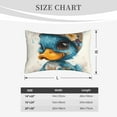 thumbnail image 4 of Honeii Cute Sunflower Blue Duck Decorative Throw Pillow Case - Elevate Your Couch, Sofa, or Bed with Stylish Home Decor, Perfect Gift Idea-20"x30", 4 of 6