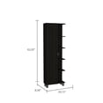 thumbnail image 4 of Tuhome Furniture Urano Armoire à Linge de 62 Pouces avec Rangement Ouvert, Noir, 4 of 10