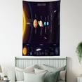 thumbnail image 3 of Outer Space Decor Wall Hanging Tapestry, Detailed Solar System with Scientific Information Jupiter Saturn Universe Telescope Print, Bedroom Living Room Dorm Accessories, 40 X 60 Inches, by Ambesonne, 3 of 5