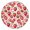 Red Strawberry Plants-3, variant on Red Strawberry Plants Fruit Pink Pattern Round Fitted Tablecloth with Elastic Edge,Dining Table Cover Waterproof,Outdoor Round Tablecloth for Camping,Dining,Indoor and Outdoor